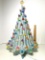 Unique Vintage Ceramic Christmas Tree with Bulbs, Lights & Star - Base is a Lamp with Plug