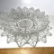 2 pc Pressed Glass Bowl with Platter