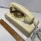 Vintage Ivory Wall Mount Rotary Telephone