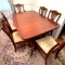 Duncan-Phyfe Style Table with Claw Feet, 6 Chairs & Leaf