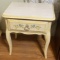 French Provincial Hand Stenciled Night Stand