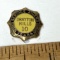10K Gold Vintage Drayton Mills 10 Years of Service Pin on Original Card