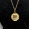 1/20 12k Gold Filled Milliken 25 Year Pendant on Long Chain