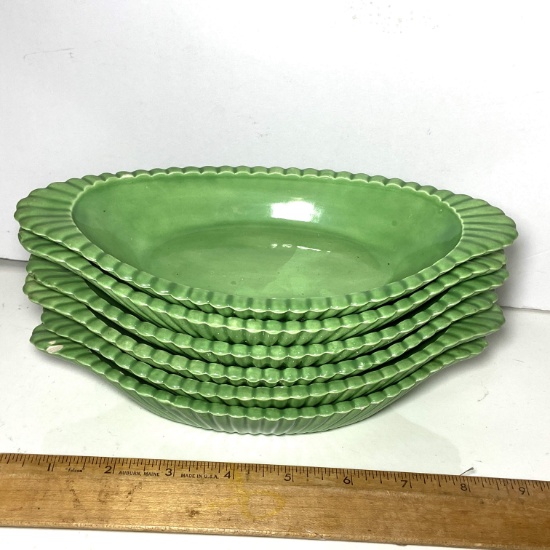 Set of 6 Ceramic Oblong Dishes
