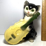 Early Pottery Kitty & Cello Planter