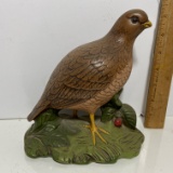 Hand Painted Ceramic Quail Figurine