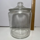 Large Lidded Glass General Store Style Jar