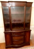 Vintage Mahogany Duncan Phyfe Style China Cabinet