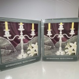 Pair of International Silver Company Candelabras Pre-Used with Boxes