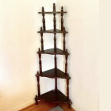 Wooden 5-Tier Corner Shelf