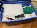 HUGE Bin FULL of Misc Quilting Pieces, Fabric & More