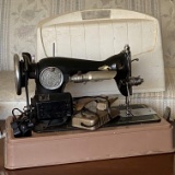 Early Sewing Machine in Case