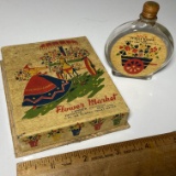 Vintage “Spice Toilet Water” Flower Market by Lander Distributor 5th Ave NY Bottle & Box