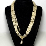 Multi-strand Pearl Necklace