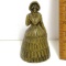 Vintage Brass Victorian Woman Bell with Clapper Feet