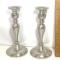 Pair of Birmingham Pewter Candlesticks