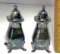 Pair of Vintage Silver Plated Salt & Pepper Shakers Signed William Adams Made in England