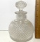 Beautiful Glass Decanter with Stopper & Diamond Pattern