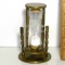 Cool Brass Egg Timer with Brass Stand - Set up For Wall Mount Too!