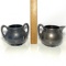 Early Quadruple Plate Creamer & Pitcher Set with Etched “K” Pairpoint MFG Co. New Bedford Mass