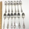 Beautiful Vintage Set of Sterling Silver Spoons with Etched “D”