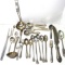 Large Lot of Early Silver Plated Flatware & Serving Utensils