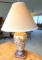 Impressive Japanese Embossed Porcelain Lamp with Amazing Detail