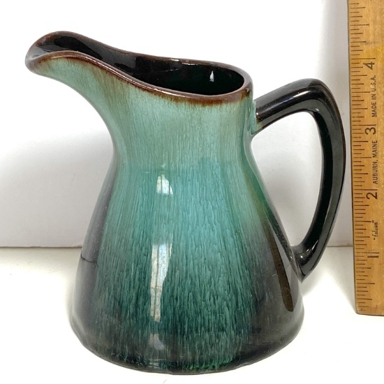 Clay Creamer with Green & Black Made in Canada