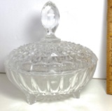 Crystal Footed & Lidded Candy Dish