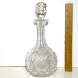 Pretty Crystal Decanter with Stopper