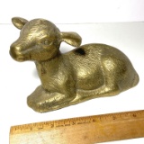 Solid Brass Lamp Figurine