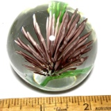 Flower Art Glass Paperweight