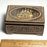 Ornately Carved Wooden Trinket Box