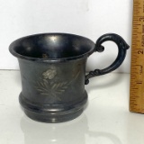 Early Etched Quadruple Plate Cup WR New York