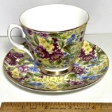 Fine Bone China “Bethany” Floral Cup & Saucer Made in Staffordshire England