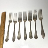 Vintage 7 pc Lot of Misc Sterling Silver Forks