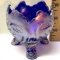 1950’s Imperial Blue Carnival Glass 3-Footed Bowl