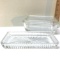 Vintage 50’s Ribbed Clear Refrigerator Dish W/Lid And Butter Stick Holder