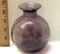 Purple/Plum Swirl Glass Vase