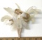 Beautiful Enchatment Small Porcelain Angel with Real Feathers
