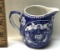 Antique Maestricht Blue Tea Drinker Cream Pitcher