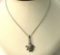 Sterling Silver Chain on Sterling Silver Lady Bug Pendant
