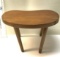 Beautiful Kidney Shaped Wooden Stool with Detachable Legs For Storage