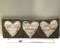 Triple Heart Decorative Wooden Wall Hanging