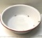 Enamel Bowl with Red Trim