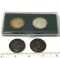 Pair of President Ronald Reagan Collector Coins and Pair of Paul W. 