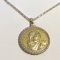 2011 American Indian Relief Council Sacajawea Reproduction Coin Pendant on Gold Tone Chain