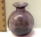 Purple/Plum Swirl Glass Vase