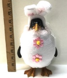Creativly Designed Penguin Figurine Dressed for Easter