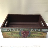 Original Vintage Race Track Flame Tokay Wine Grape Crate